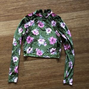 F21 velvety long sleeve